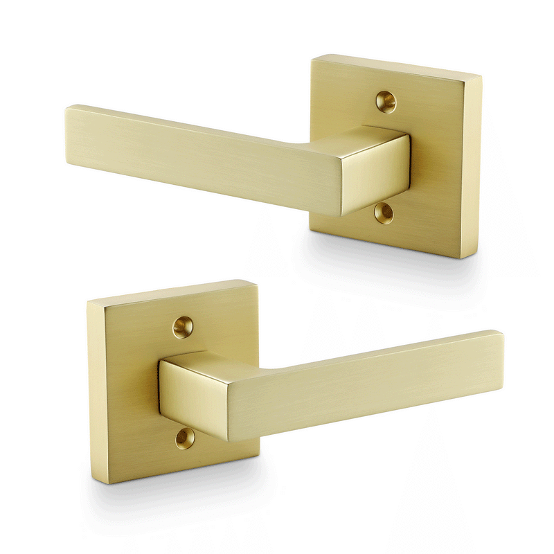 Acute Base × Flat Handle | Minimalist Aesthetic Door Lock