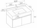 32'' 36'' 40" 71''- Floating Vanity | Sintered Stone Platform Top | Motion-Sensor Waterproof LED | 001-AE