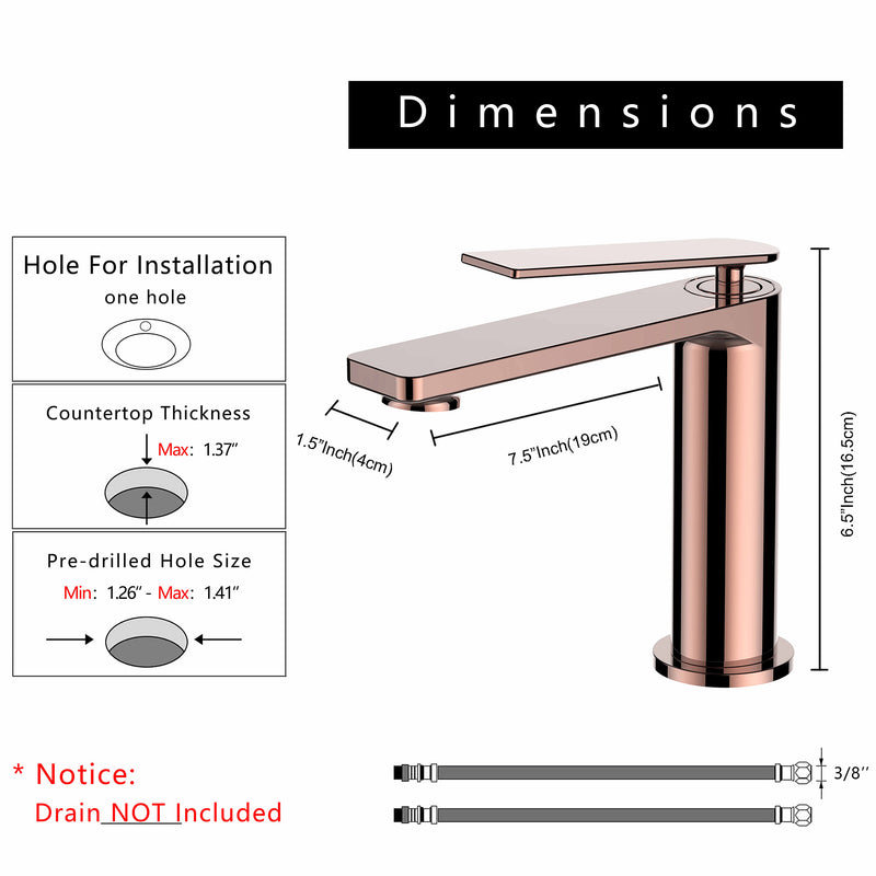 Lantis - Vanity Single Hole Faucet