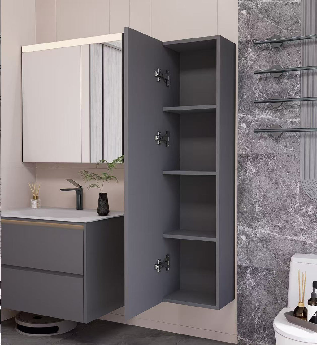 Linkaa Vanity Linkaa- Nordic-Style Wall Cabinet: A Seamless Blend of Modern Elegance