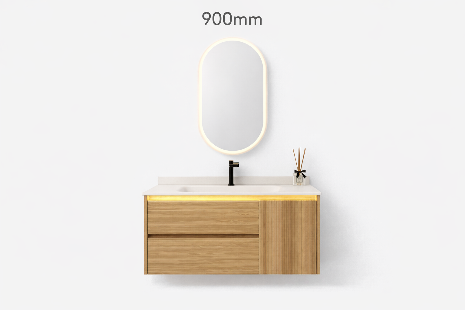 36'' 71''- Floating Vanity | Sintered Stone Top | Motion-Sensor Waterp