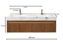 32'' 36'' 71''- Floating Vanity | Sintered Stone Top | Motion-Sensor Waterproof LED | 008