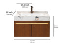 32'' 36'' 71''- Floating Vanity | Sintered Stone Top | Motion-Sensor Waterproof LED | 008