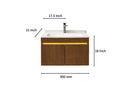 32'' 36'' 71''- Floating Vanity | Sintered Stone Platform Top | Motion-Sensor Waterproof LED | 008