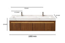 32'' 36'' 71''- Floating Vanity | Sintered Stone Platform Top | Motion-Sensor Waterproof LED | 008