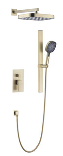 Linkaa 3-Function Pressure Balanced Shower Faucet Set for Modern Bathrooms