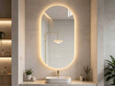 20" Arch-Shaped Dimmable LED Bathroom Mirror