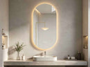 20" Arch-Shaped Dimmable LED Bathroom Mirror