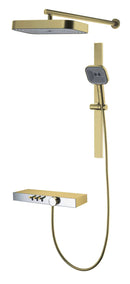 Linkaa – Modern Matte Black Dual Shower System