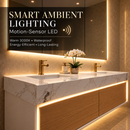 71''- Floating Vanity | Sintered Stone Top | Motion-Sensor Waterproof LED | 003 & BD2