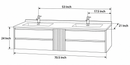 36'' 71''- Floating Vanity | Sintered Stone Top | Motion-Sensor Waterproof LED | 006