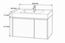 30″ 36" 40" 48" Natural Eucalyptus Bathroom Vanity with BD2 Sink & Motion-Sensor LED