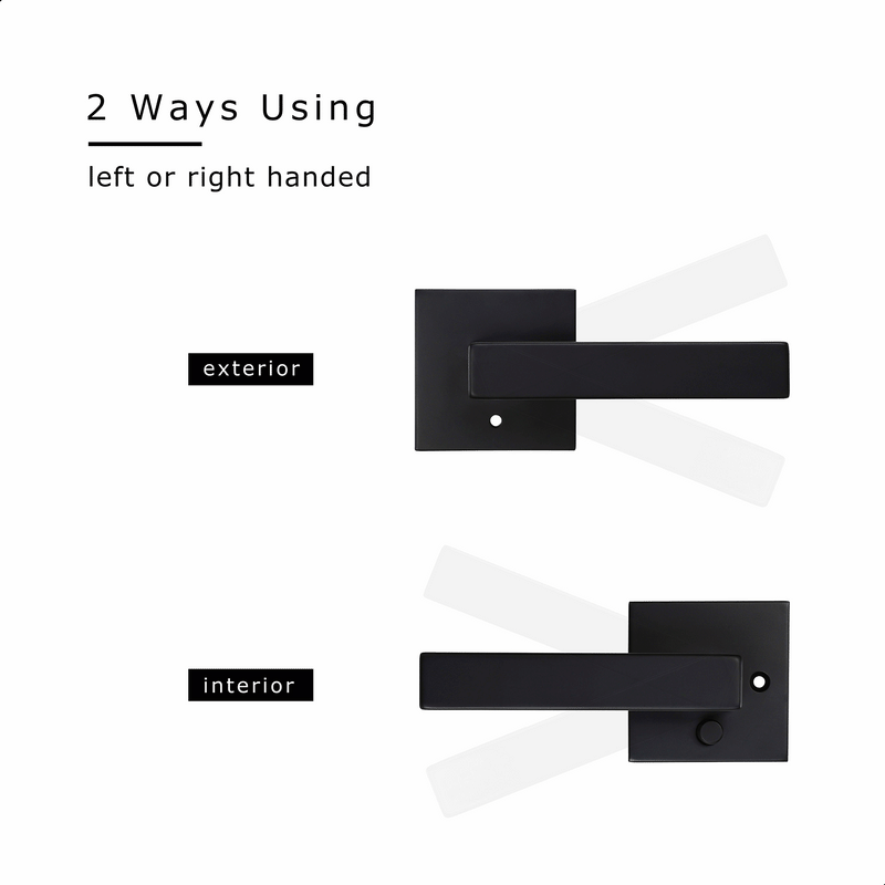 Acute Base × Flat Handle | Minimalist Aesthetic Door Lock