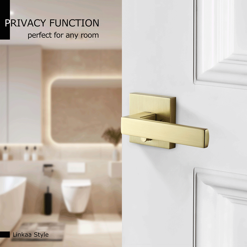 Acute Base × Flat Handle | Minimalist Aesthetic Door Lock