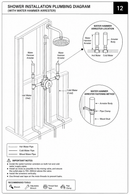 Rio - Push Button 3 ways Thermostatic Shower Faucet
