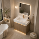 30'' 36" 48'' 71”- Floor Vanity | Sintered Stone Platform Top | Motion-Sensor Waterproof LED | 103-AE