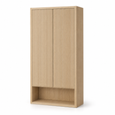Fluted Wall-Mounted Bathroom Storage Cabinet with Open Shelf