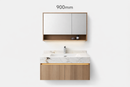 Linkaa- Solid Wood Vanity | Sintered Stone Platform Top | Motion-Sensor Waterproof LED |  Double Basin