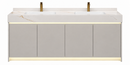 36'' 40'' 60'' 71'' Flooring Vanity | Sintered Stone Top| Motion-Sensor Waterproof LED/ 102