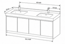 36'' 40'' 60'' 71'' Flooring Vanity | Sintered Stone Top| Motion-Sensor Waterproof LED/ 102