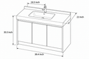 36'' 40'' 60'' 71'' Flooring Vanity | Sintered Stone Top| Motion-Sensor Waterproof LED/ 102