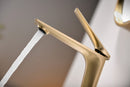Single-Hole Bathroom Sink Faucet with Adjustable Spout, Modern Single-Handle Basin Mixer Tap
