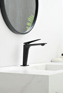 Single-Hole Bathroom Sink Faucet with Adjustable Spout, Modern Single-Handle Basin Mixer Tap