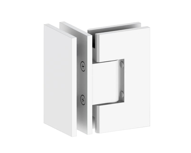 90° Degree Heavy Duty Bathroom Clamp, Glass Shower Doors Hinge (On-Glass)