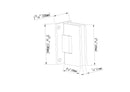 90° Degree Heavy Duty Bathroom Clamp, Glass Shower Doors Hinge (On-Wall)