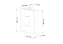 180° Degree Heavy Duty Bathroom Clamp, Glass Shower Doors Hinge (On-Glass)