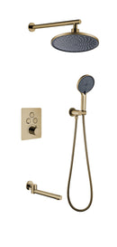 Rio - Push Button 3 ways Thermostatic Shower Faucet