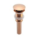 Drain Plug Pop Up without Overflow