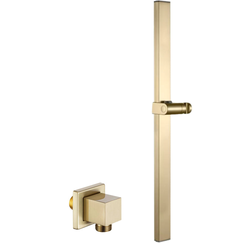 Linkaa Square hand shower rail & Concealed wall-mounted shower adapter