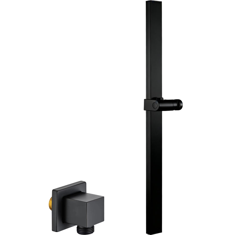 Linkaa Square hand shower rail & Concealed wall-mounted shower adapter