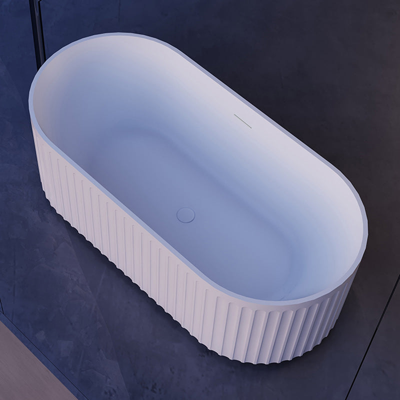 Paris - Free Standing Matte White Bath Tub with LED