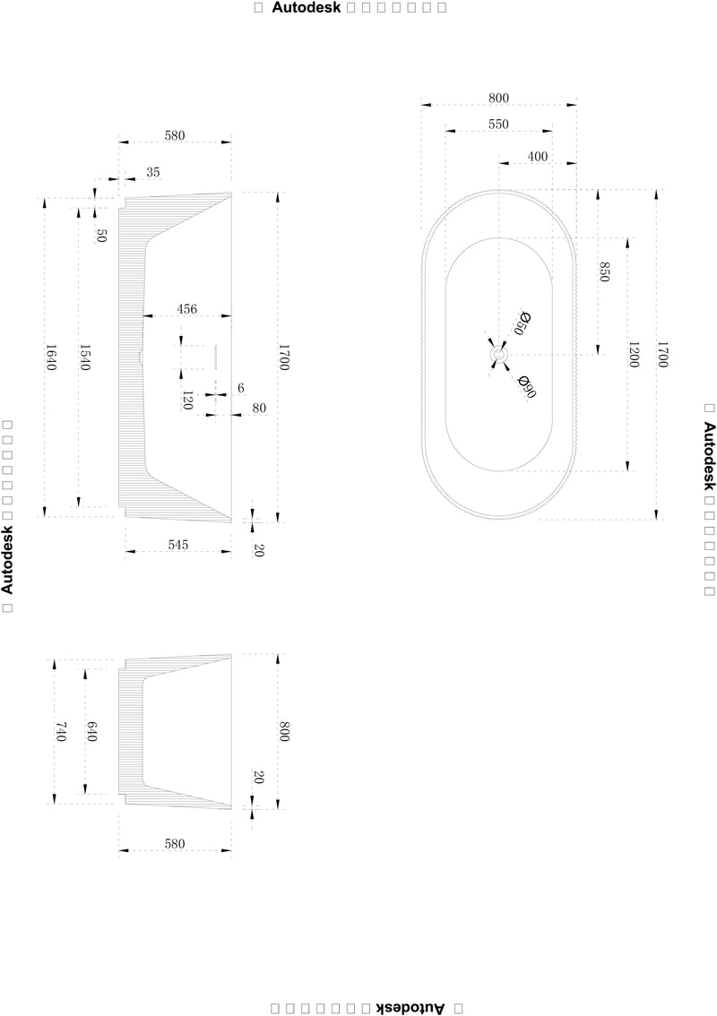 Milan - Free Standing Matte White Bath Tub with LED