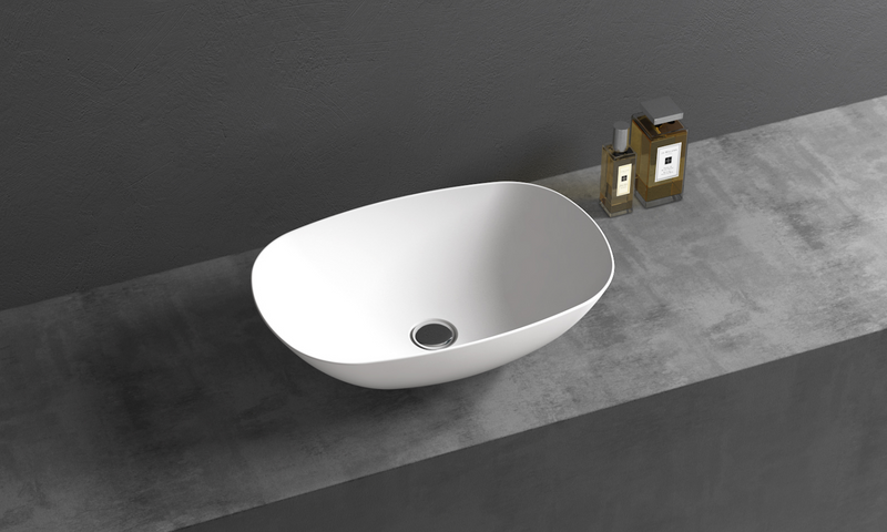 Oval-3 Matte White Sink