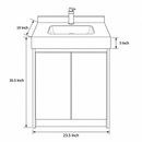 24'' 30'' 36'' Flooring Vanity | grey and gold veining | Sintered Stone Top| Motion-Sensor Waterproof LED/ 104