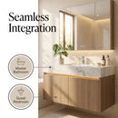 32'' 36'' 71''- Floating Vanity | Sintered Stone Platform Top | Motion-Sensor Waterproof LED | 001-BD2