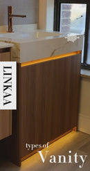 30'' 36" 48'' 71”- Floor Vanity | Sintered Stone Platform Top | Motion-Sensor Waterproof LED | 103-AE