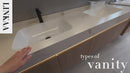 32'' 36'' 40" 71''- Floating Vanity | Sintered Stone Platform Top | Motion-Sensor Waterproof LED | 001-AE
