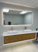 83'' Backlit Rectangle LED Mirror with Rounded corners