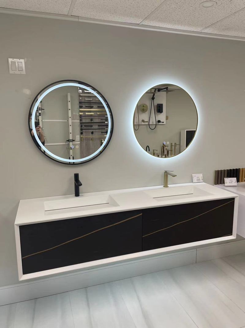 28''Backlit Round LED Mirror