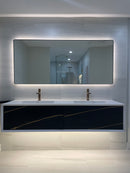 83'' Backlit Rectangle LED Mirror with Rounded corners