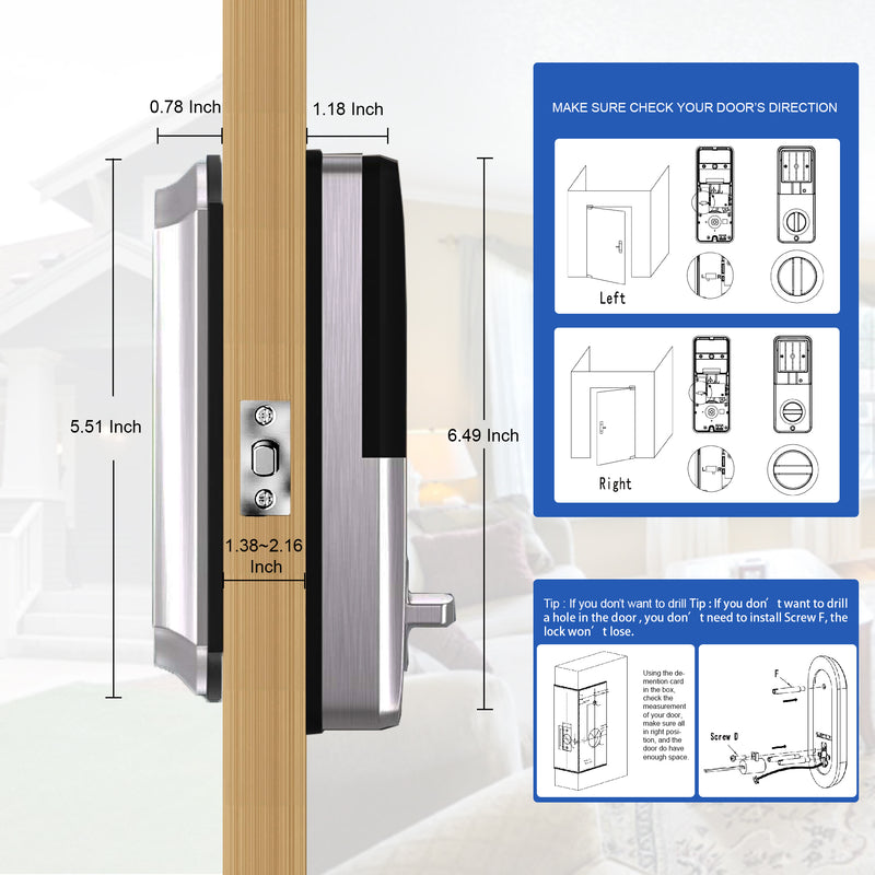 Smart Door Lock Rosso