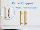 Cabinet Pulls Plama - Brushed Brass Pure Copper