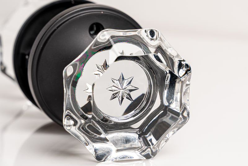 Straight Octagon Crystal Door Knob