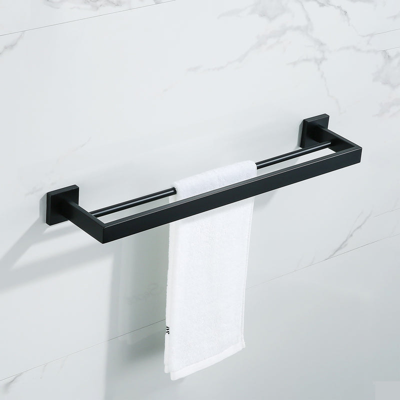 Le Mans - Towel Bar Double Shelves - 24'' Bar