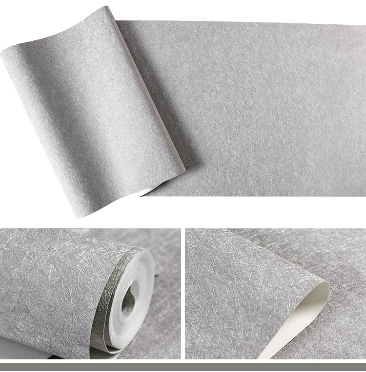 Seda Wall Paper ------Smoky Gray (1 Roll, Silk Material)