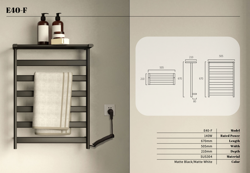 Heat Towel Bar -E40F